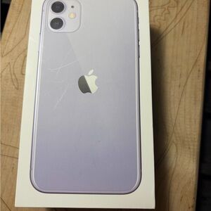 Empty iPhone 11 Purple Box
